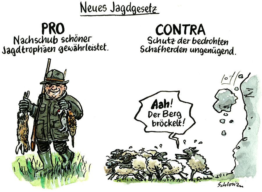 Pro und Contra zum neuen Jagdgesetz