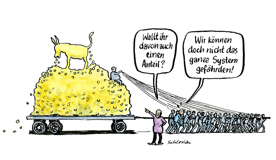 Cartoon Reiches Prozent