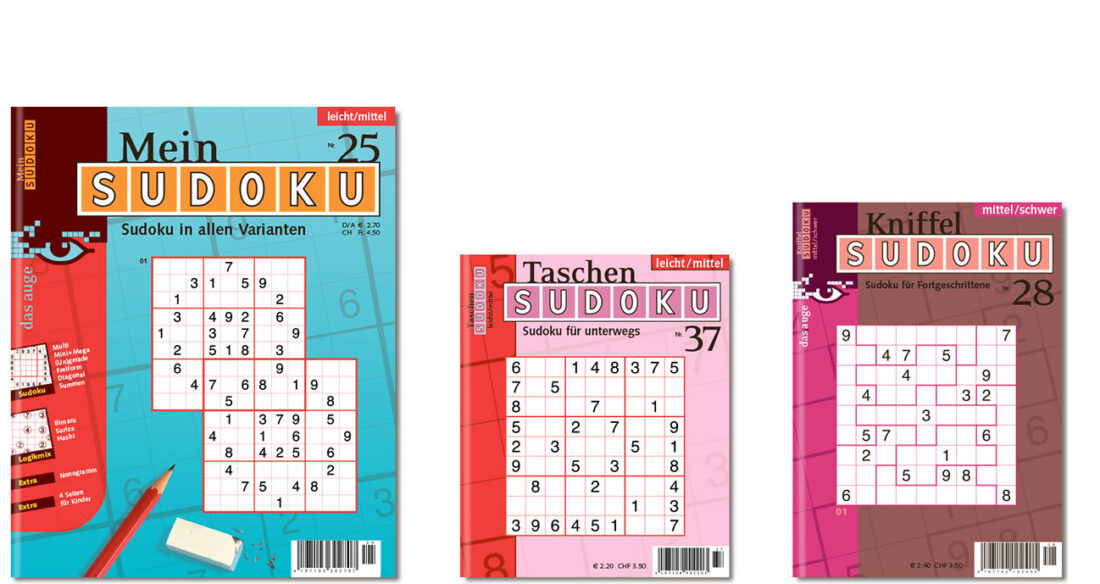 Mein Sudoku, Taschen-Sudoku, Kniffel-Sudoku