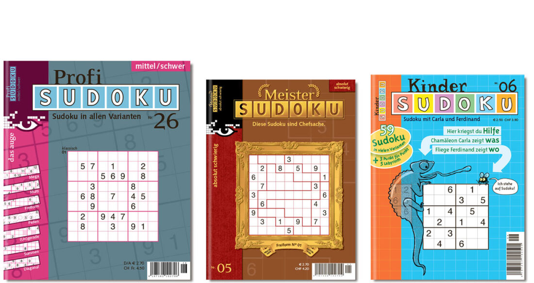 Profi-Sudoku, Meister- Sudoku, Kinder-Sudoku